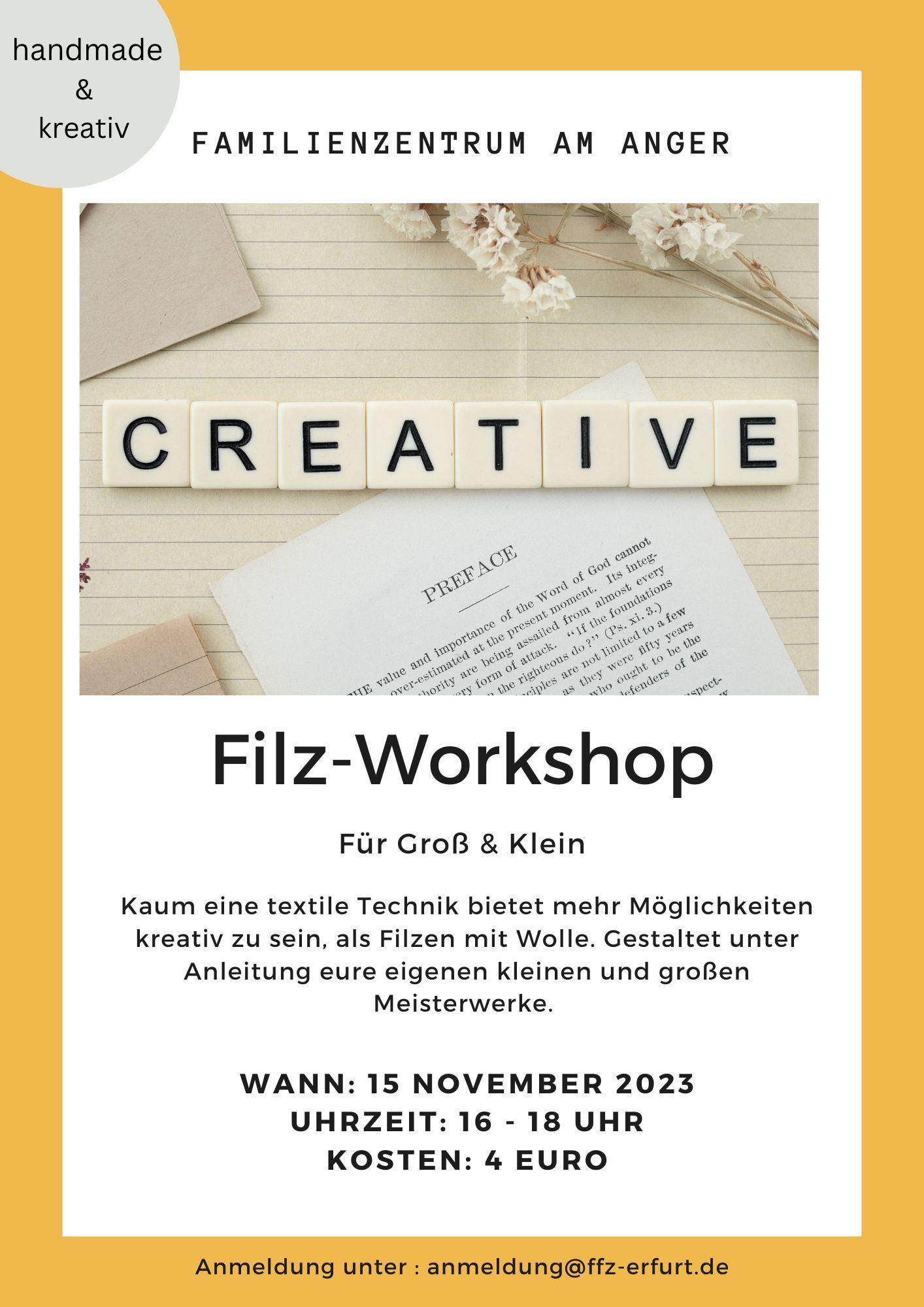 Filz-Workshop 15.11.2023