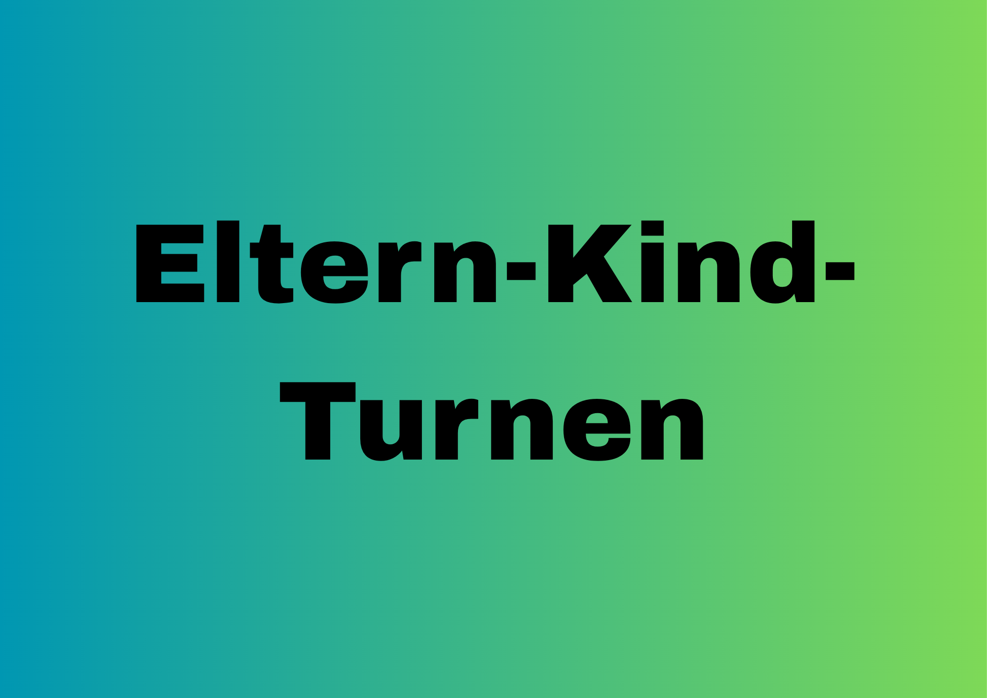 Eltern-Kind-Turnen: Noch Plätze frei!
